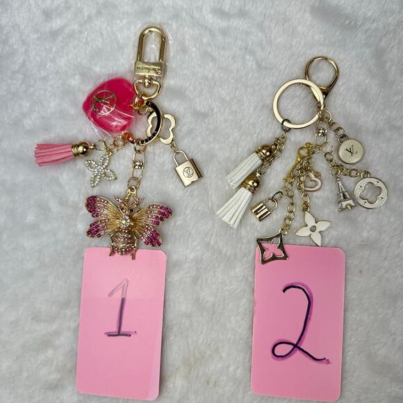 Monogram bag charm Louis Vuitton Gold in Gold plated - 41963262 Louis Vuitton authentic charm on keychain bag charm CHOOSE ONE ONLY! Great gift!